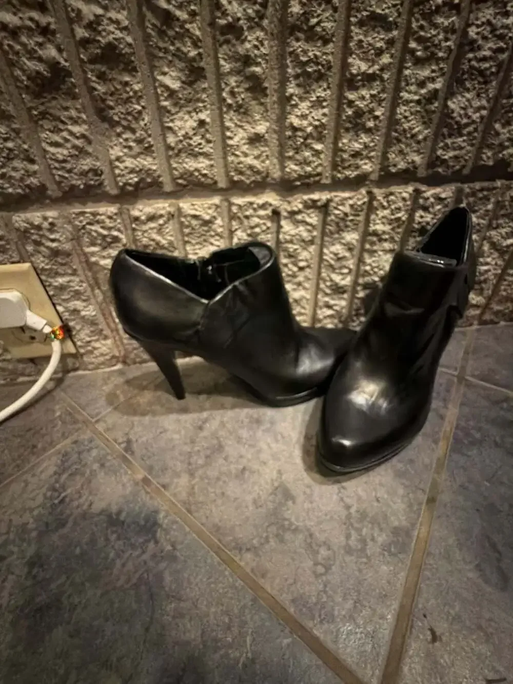 Bandolino Black Saskia Ankle Booties High Heel Shoes Size 11M